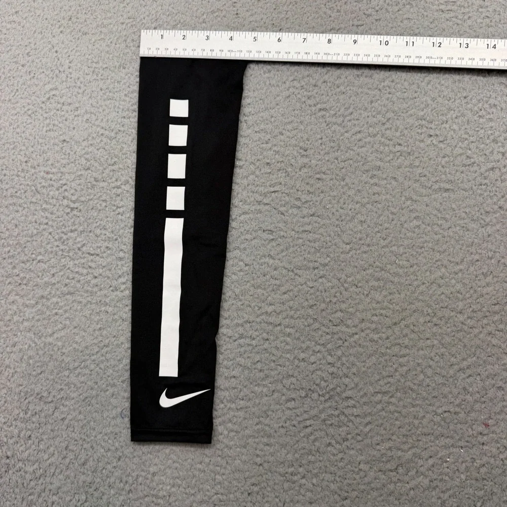 Nike Pro Elite Unisex OS Black White Basketball Single Arm Compression Sleeve